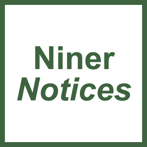 Niner Notices